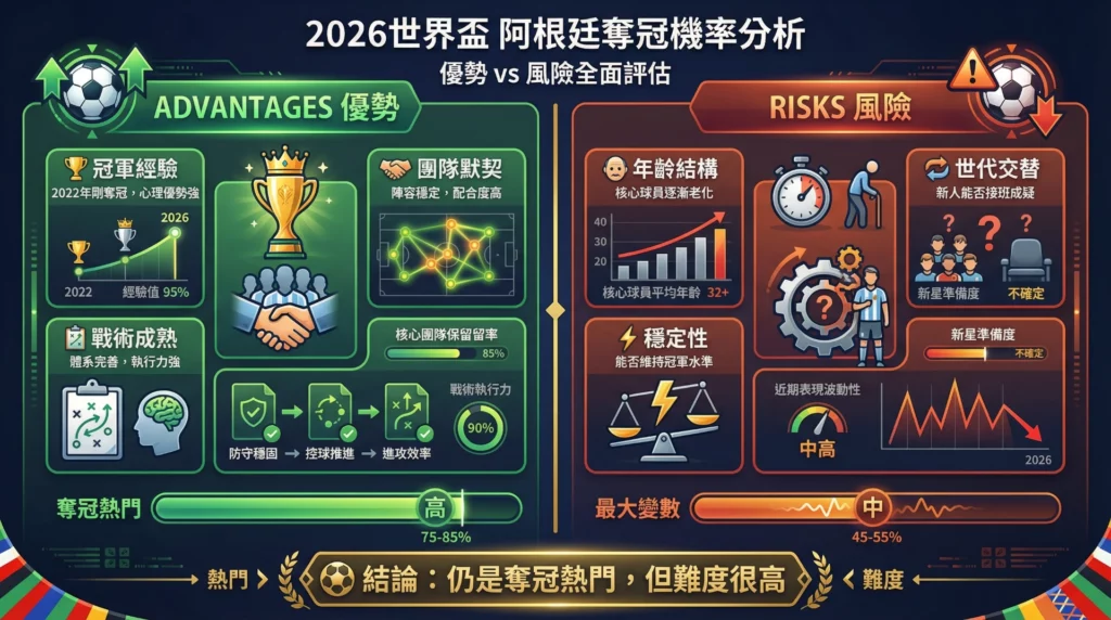 2026世界盃阿根廷奪冠機率